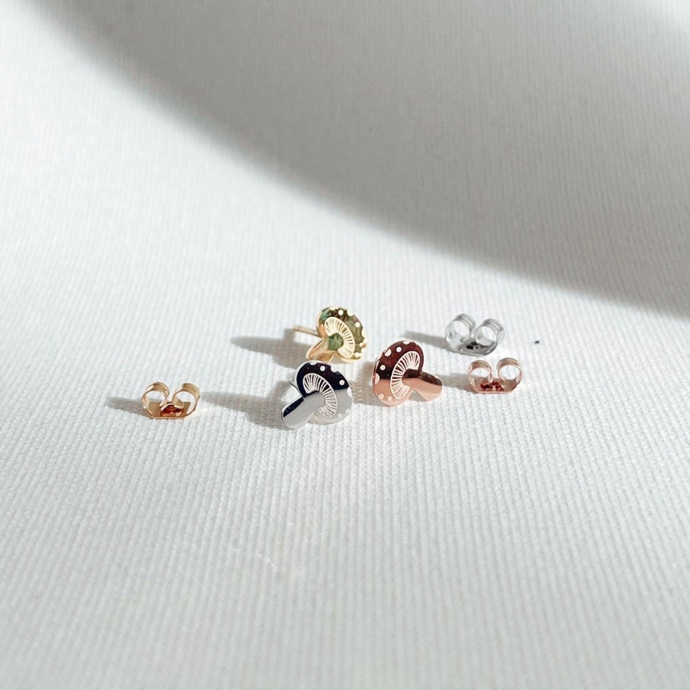 Groovy Mushrooms Metal Stud Earrings - Plant Dosage