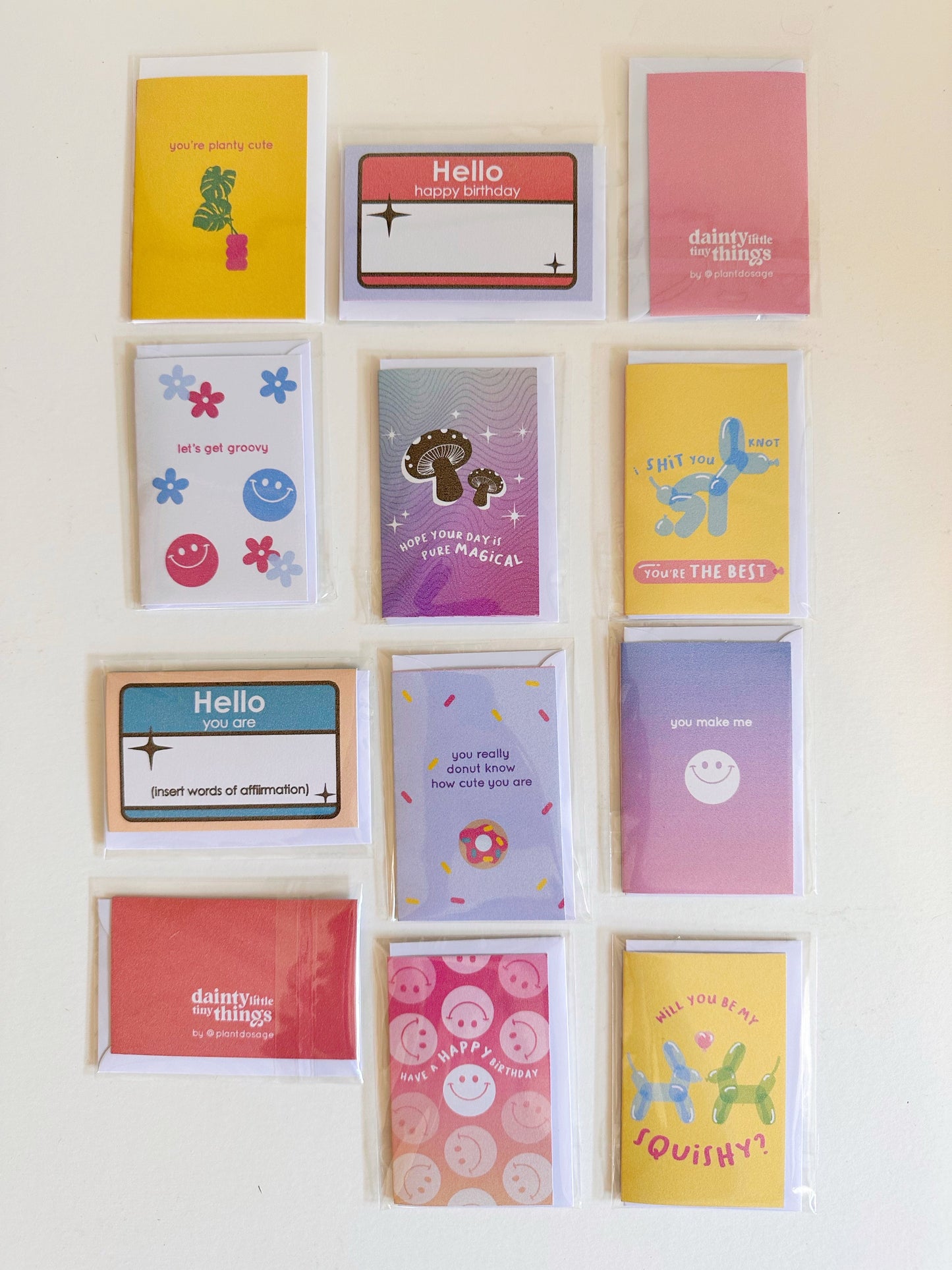 Dainty Little Tiny Cards - Plant Dosage