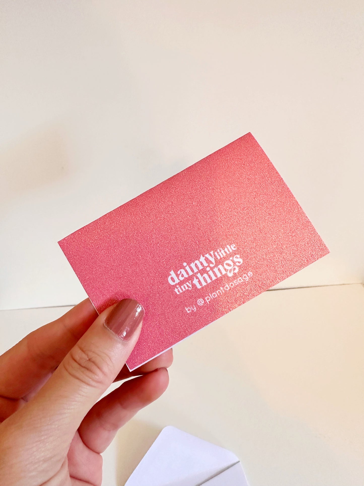 Dainty Little Tiny Cards - Plant Dosage