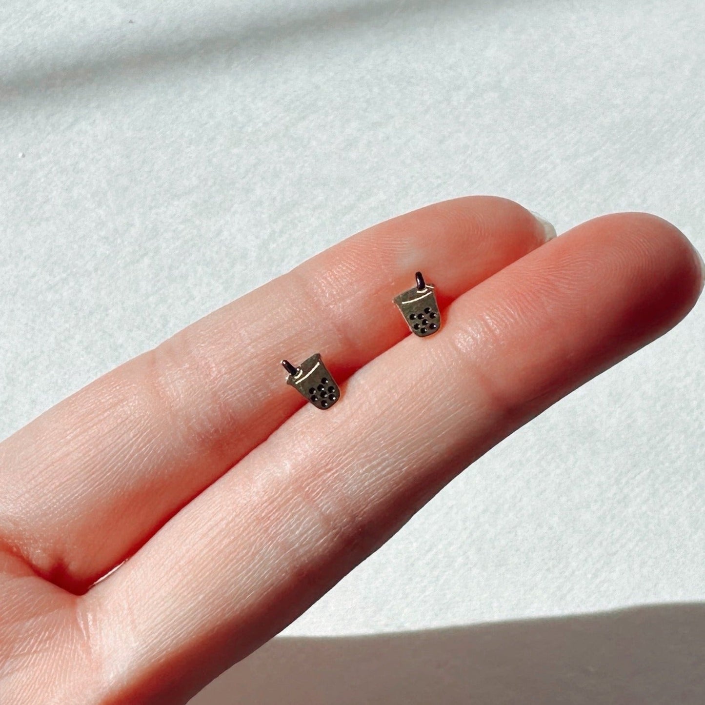 Takeout Box Earring Studs