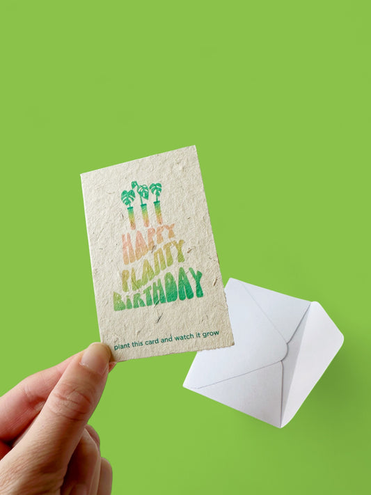 Happy Planty Birthday Card