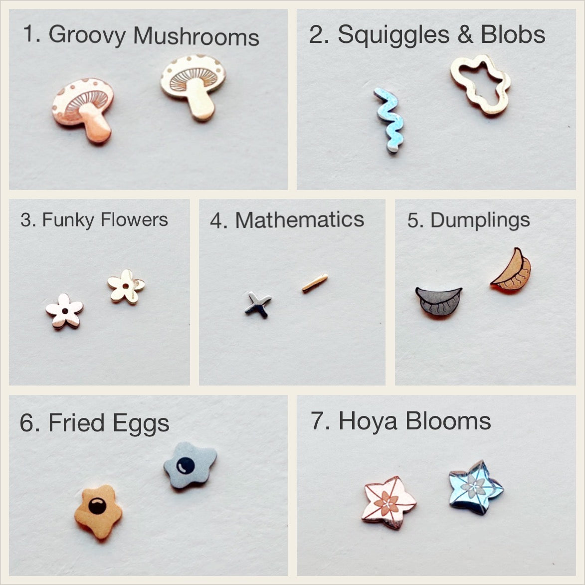 Dainty Litttle Tiny Things | tiny earring studs - Plant Dosage