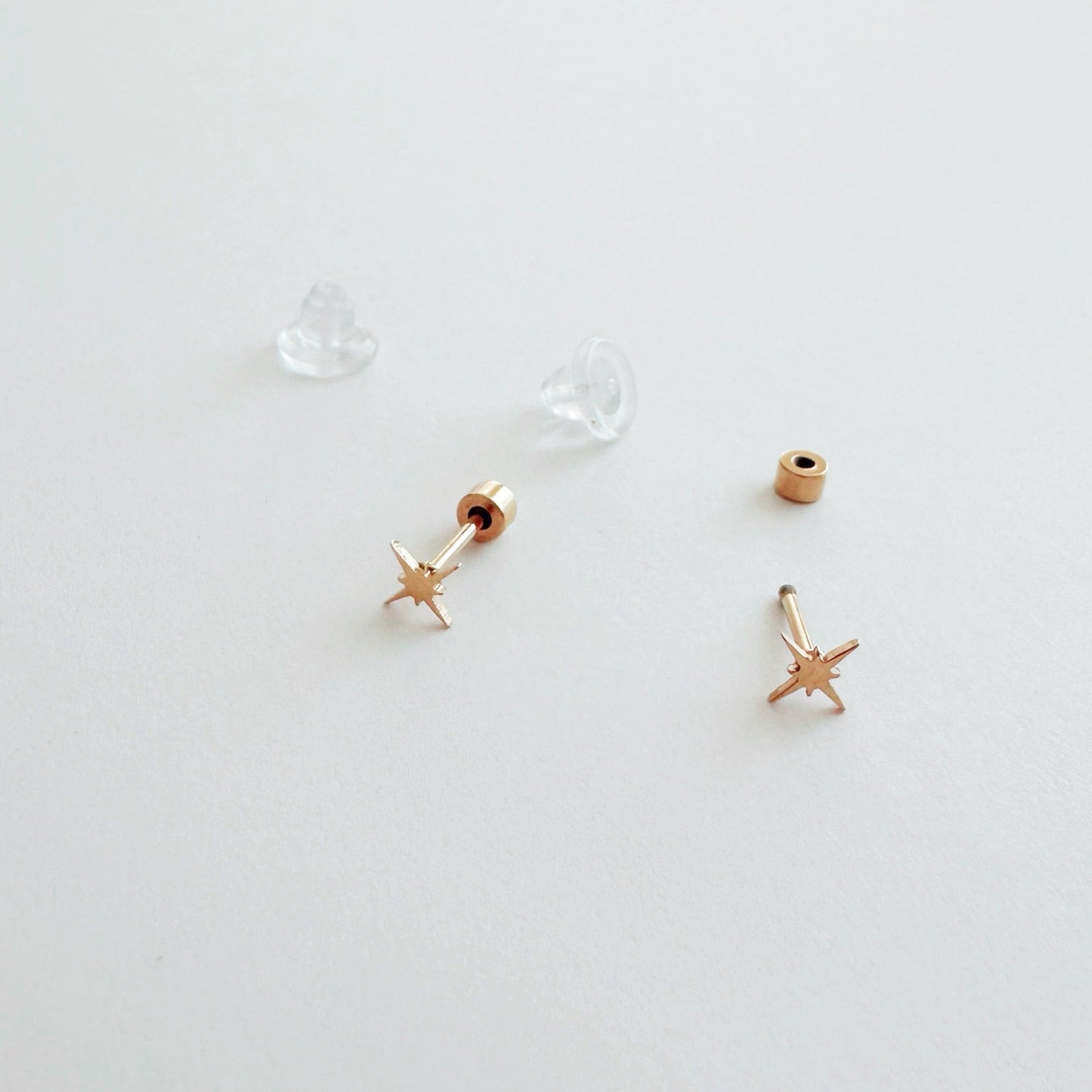 Flat Back- Teeniest Tiniest Wish Upon A Star Earring Studs