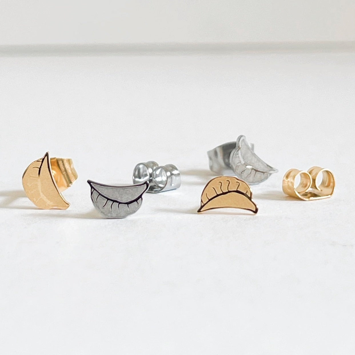 Dainty Little Tiny Things Metal Stud Earrings