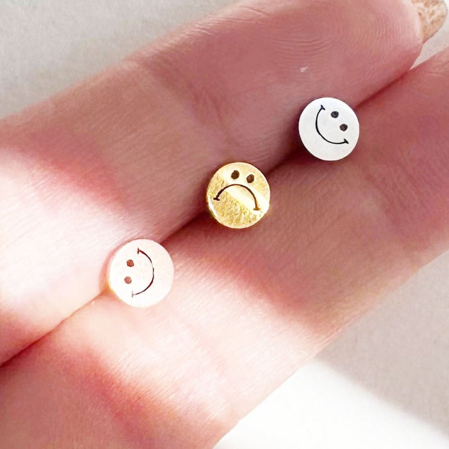 Dainty Little Tiny Things Metal Stud Earrings