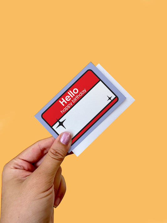Hello Happy Birthday Card