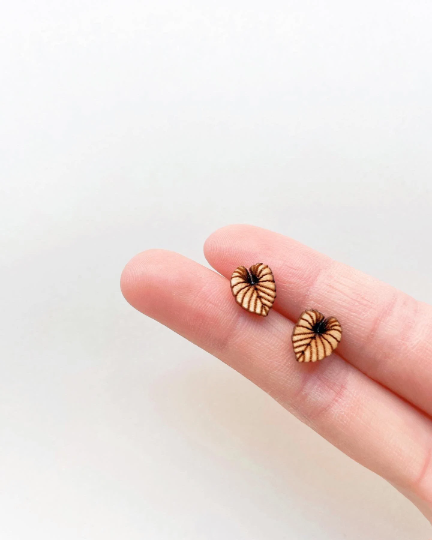 Mini Wooden Plant Earrings - Plant Dosage