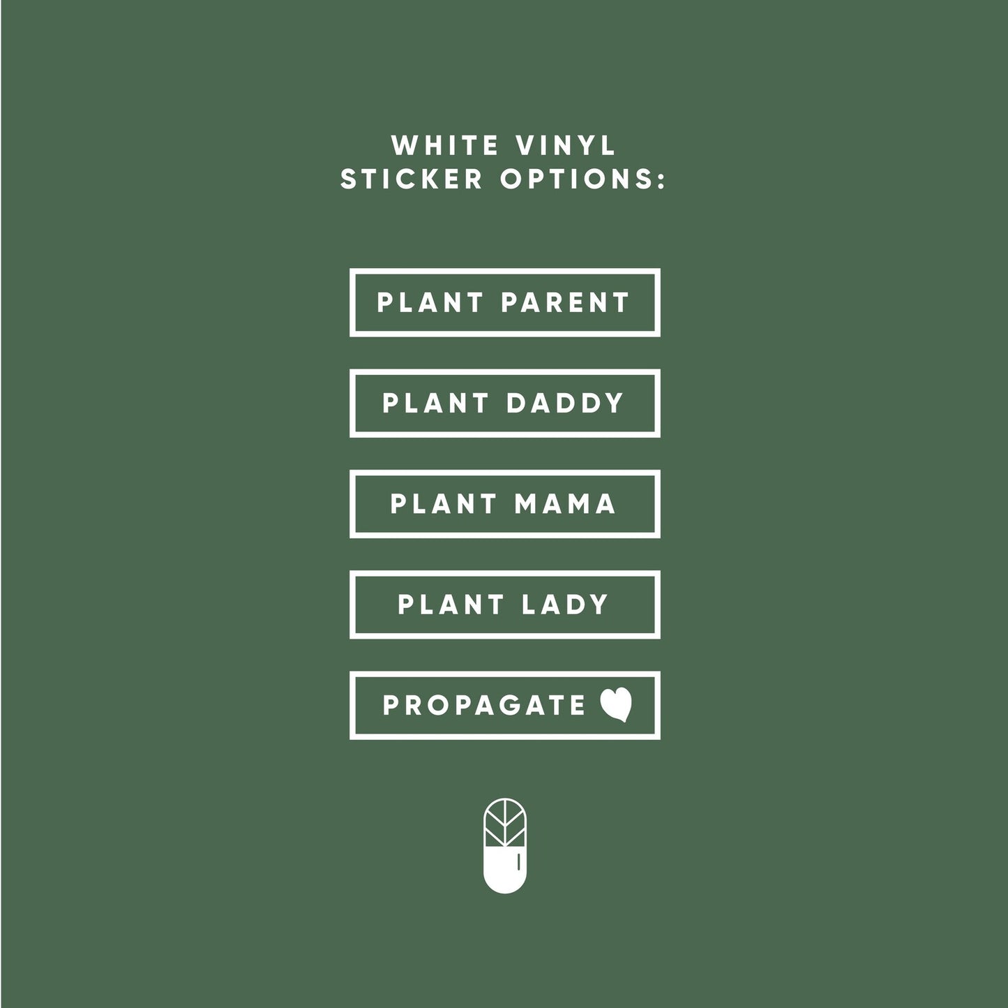 Plant Mama | Plant Daddy | Plant Parent Decal Sticker - Plant Dosage
