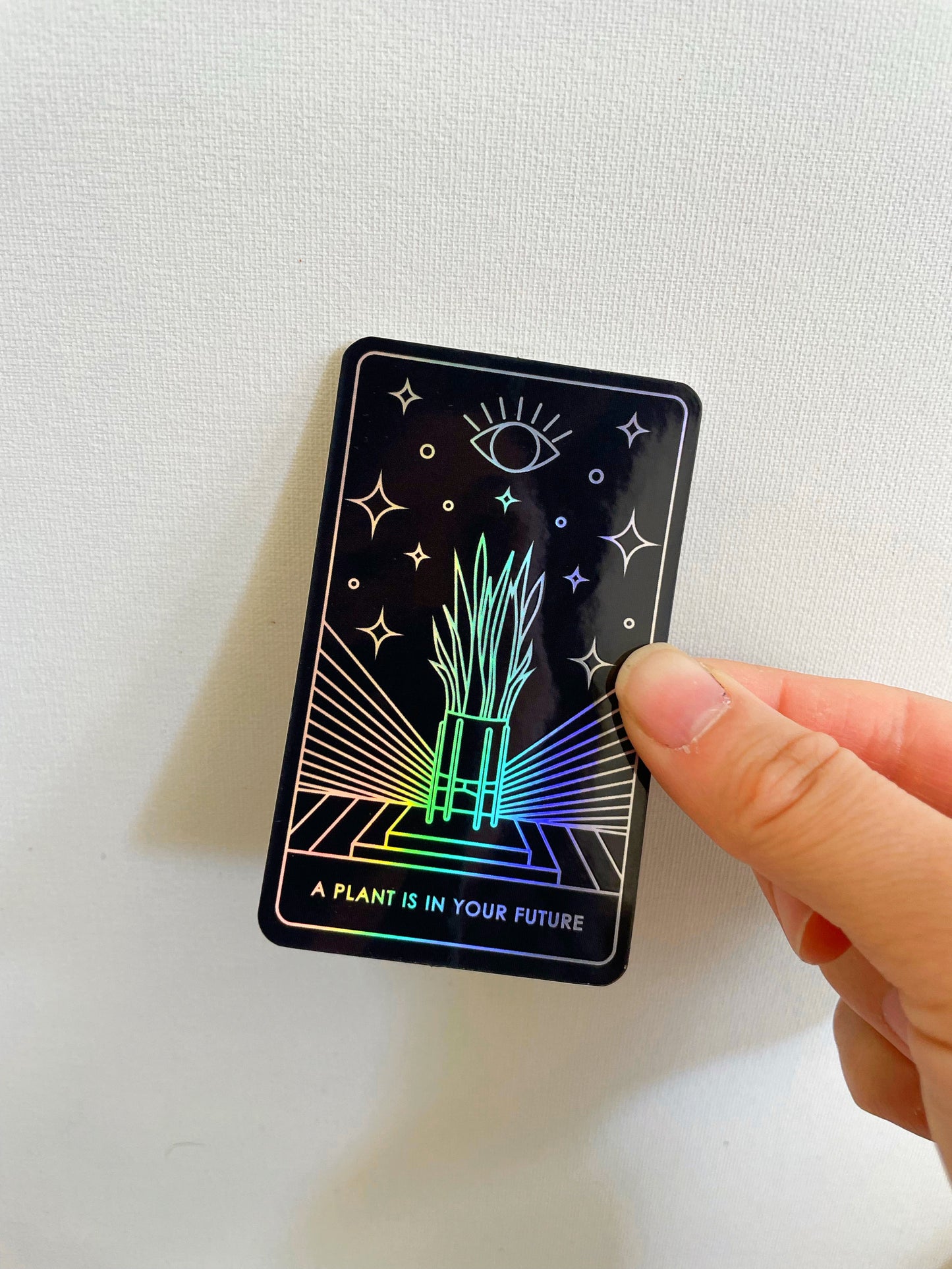 “A Plant Is In Your Future”- Tarot Card sticker - Plant Dosage